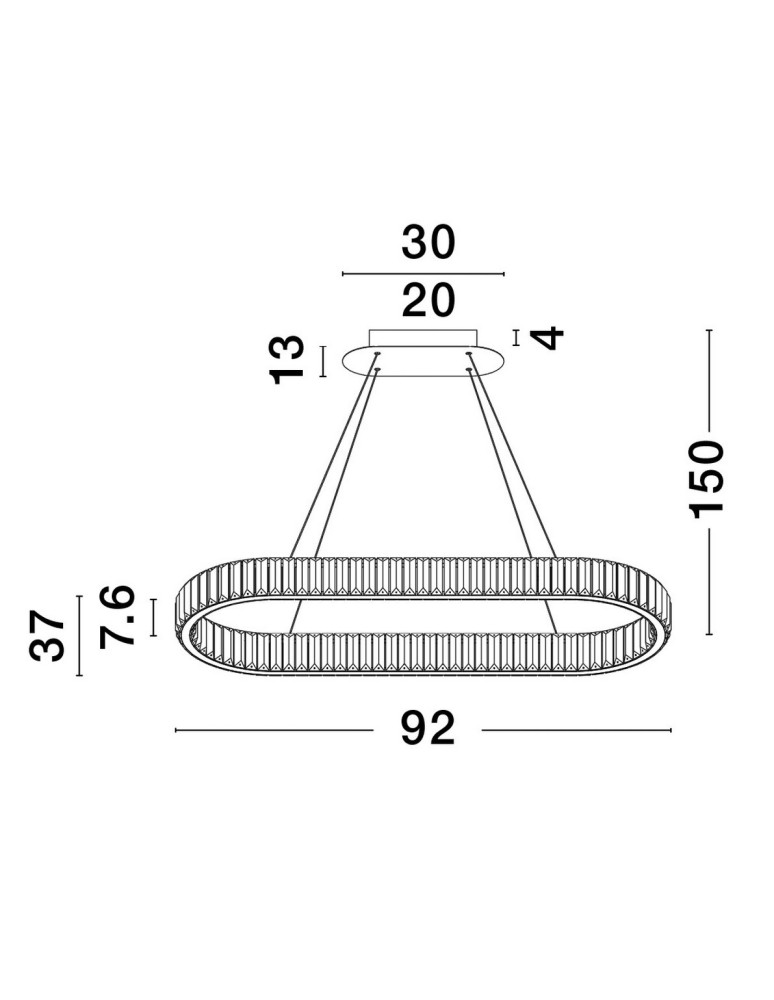 Luces Exclusivas BAUTA Wisząca Nowoczesna złoty i odcienie złota 1xLED max 48W 3500K LE42672