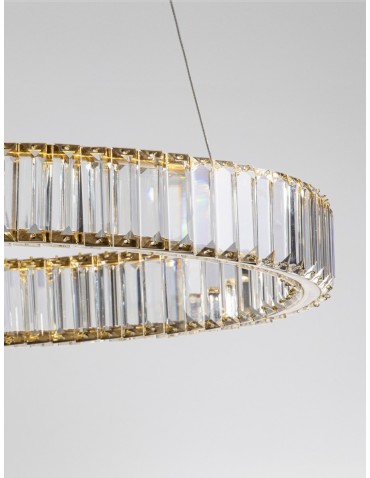 Luces Exclusivas BAUTA Wisząca Nowoczesna złoty i odcienie złota 1xLED max 40W 3500K LE42674 - produkt 2