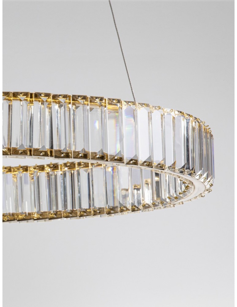Luces Exclusivas BAUTA Wisząca Nowoczesna złoty i odcienie złota 1xLED max 40W 3500K LE42674