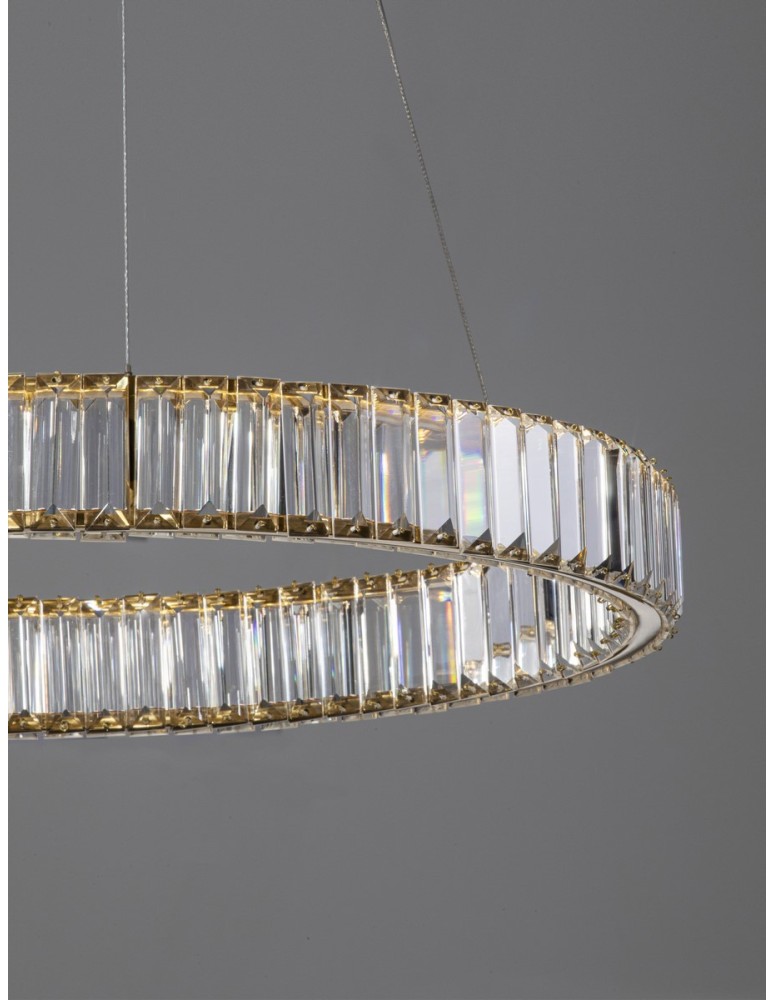 Luces Exclusivas BAUTA Wisząca Nowoczesna złoty i odcienie złota 1xLED max 40W 3500K LE42674
