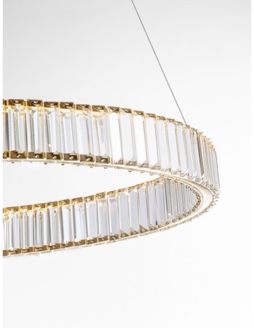 Luces Exclusivas BAUTA Wisząca Nowoczesna złoty i odcienie złota 1xLED max 47W 3500K LE42675 - produkt 2