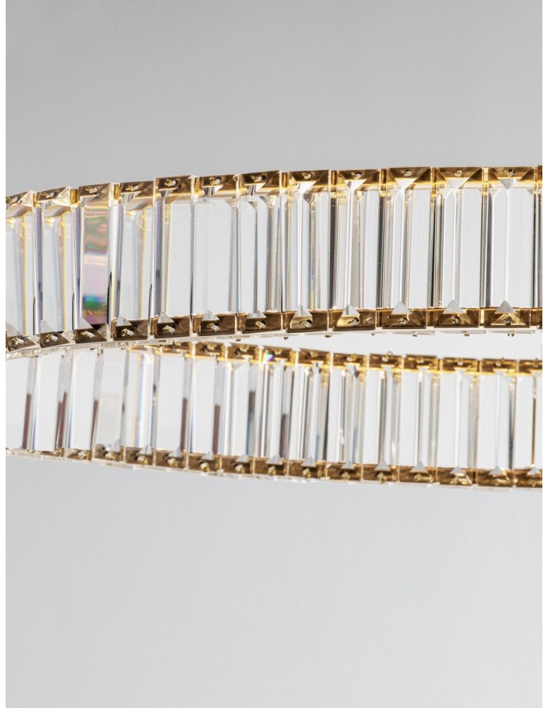 Luces Exclusivas BAUTA Wisząca Nowoczesna złoty i odcienie złota 1xLED max 47W 3500K LE42675