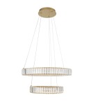 Lampy wiszące - Luces Exclusivas BAUTA Wisząca Nowoczesna złoty i odcienie złota 1xLED max 48W 3500K LE42676 - produkt 1