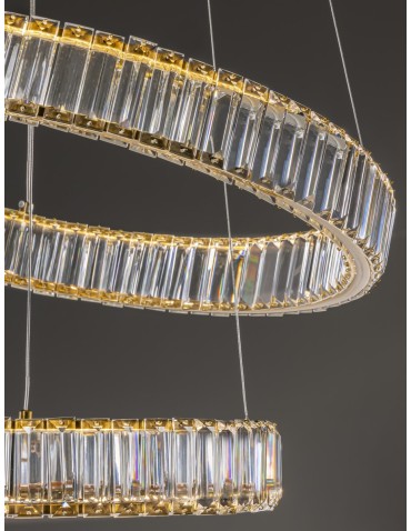 Luces Exclusivas BAUTA Wisząca Nowoczesna złoty i odcienie złota 1xLED max 48W 3500K LE42676 - produkt 2