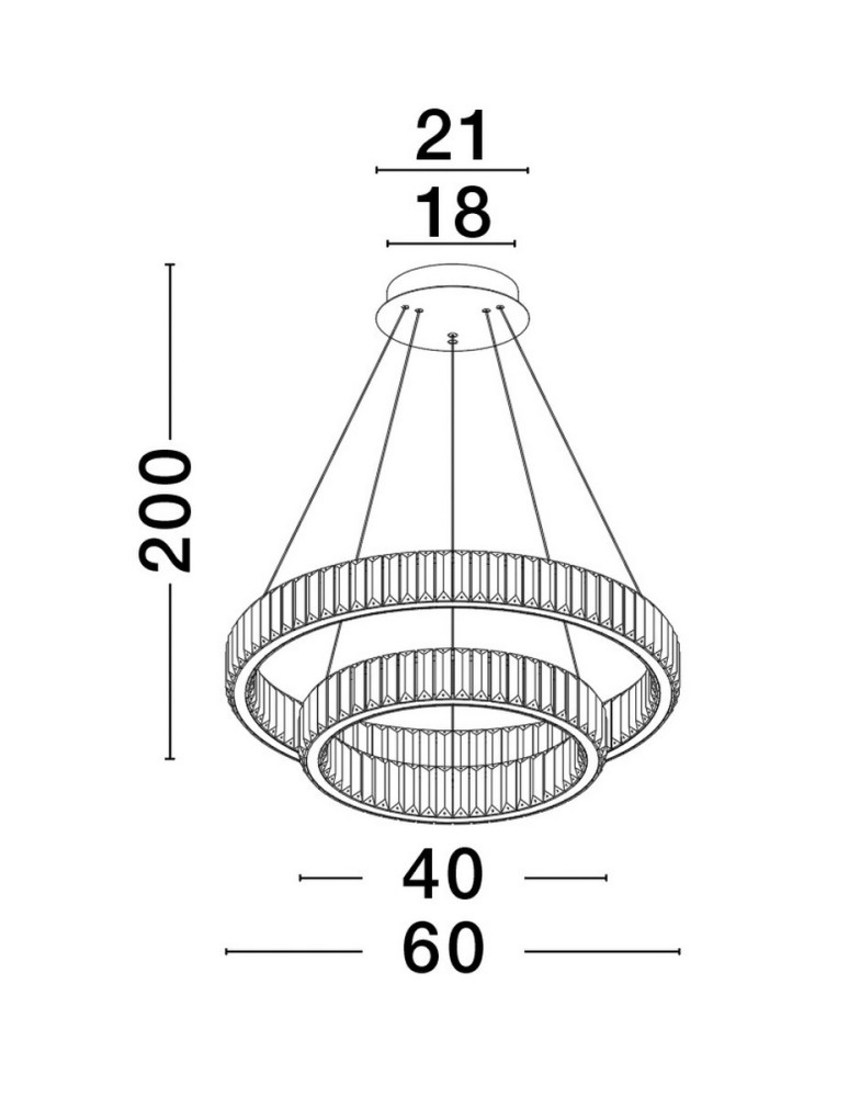 Lampy wiszące - Luces Exclusivas BAUTA Wisząca Nowoczesna złoty i odcienie złota 1xLED max 48W 3500K LE42676 - produkt kolory-swiatla.pl 4