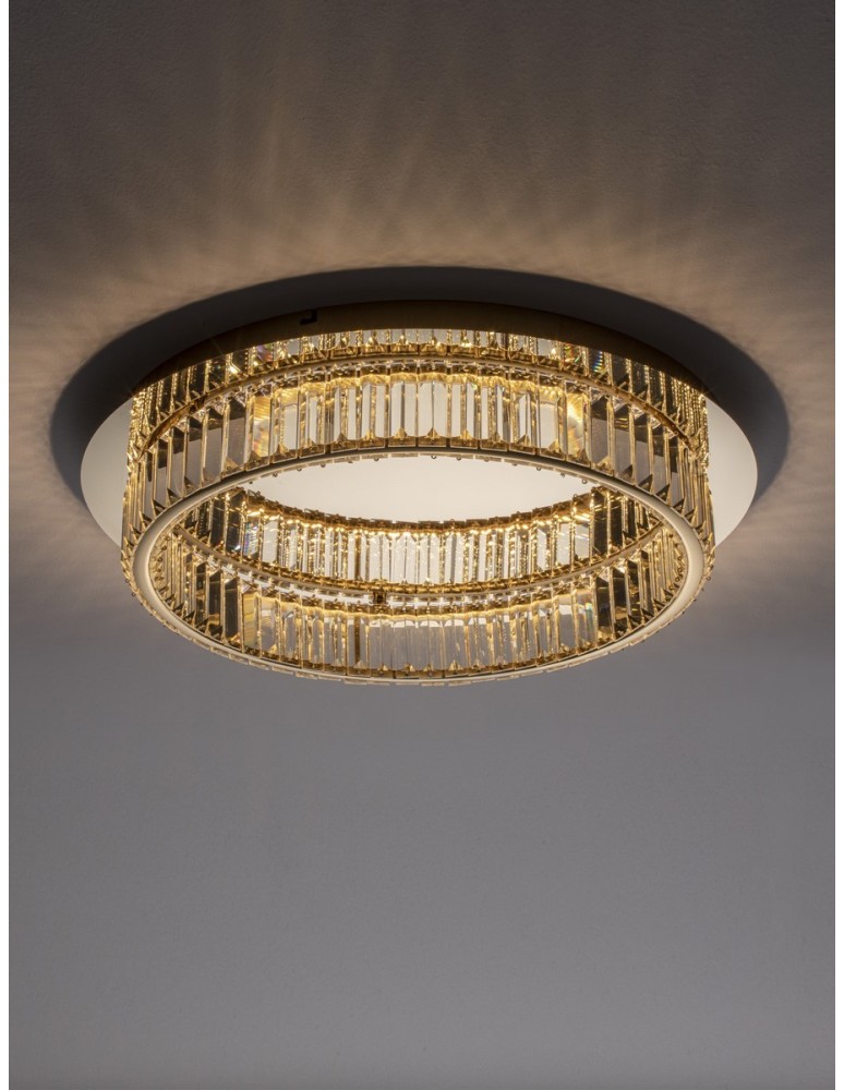 Luces Exclusivas BAUTA Sufitowa Nowoczesna złoty i odcienie złota 1xLED max 29W 3500K LE42678