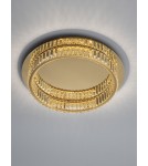Lampy sufitowe glamour - Luces Exclusivas BAUTA Sufitowa Nowoczesna złoty i odcienie złota 1xLED max 29W 3500K LE42678 - produkt 3