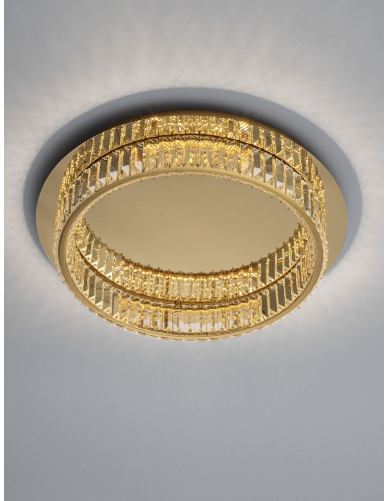 Luces Exclusivas BAUTA Sufitowa Nowoczesna złoty i odcienie złota 1xLED max 29W 3500K LE42678
