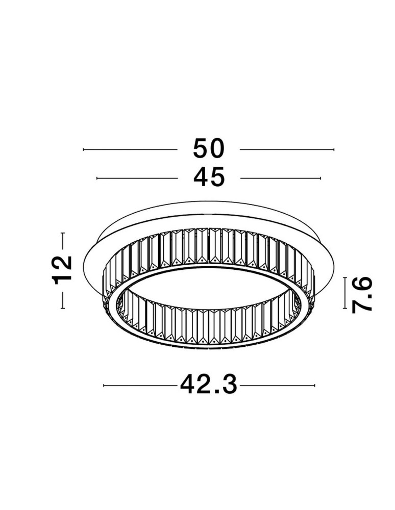 Luces Exclusivas BAUTA Sufitowa Nowoczesna złoty i odcienie złota 1xLED max 29W 3500K LE42678