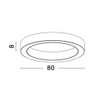 Lampy sufitowe ringi - Luces Exclusivas CLARO Sufitowa Nowoczesna złoty i odcienie złota 1xLED max 60W 3000-4000K LE42689 - produkt 6