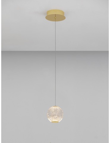 Luces Exclusivas CANA Wisząca Nowoczesna złoty i odcienie złota 1xLED max 4,2W 3200K LE42690 - produkt 2