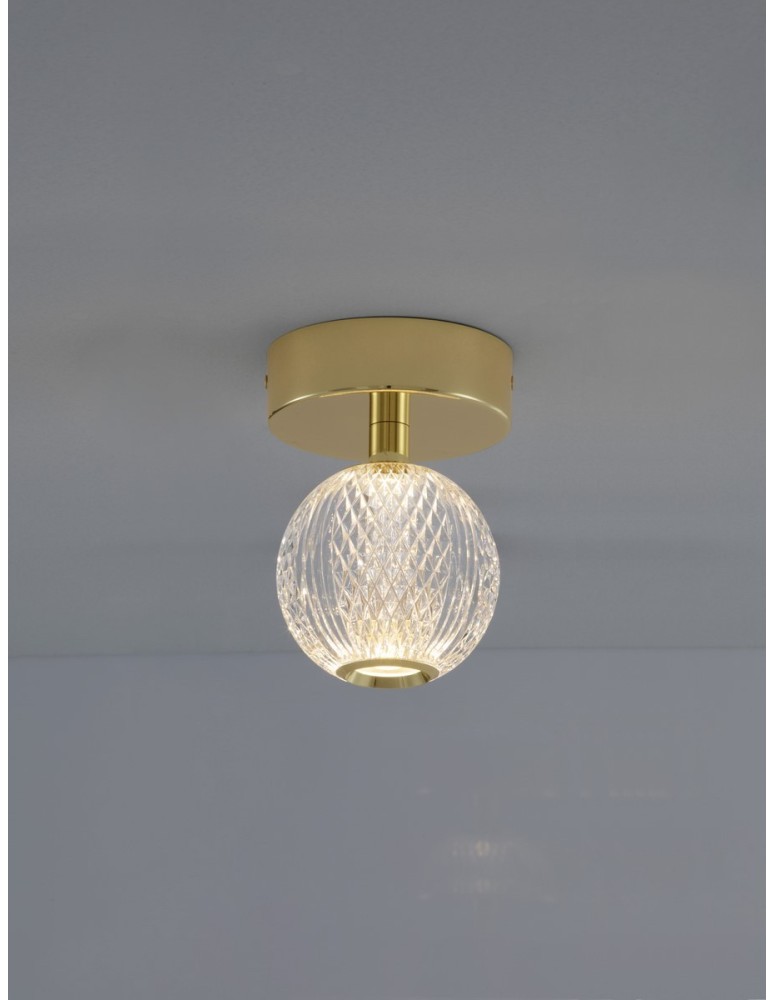 Luces Exclusivas CANA Sufitowa Nowoczesna złoty i odcienie złota 1xLED max 4W 3200K LE42691