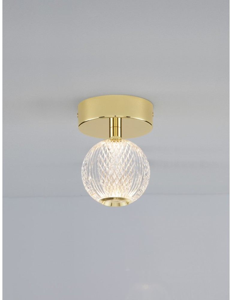 Luces Exclusivas CANA Sufitowa Nowoczesna złoty i odcienie złota 1xLED max 4W 3200K LE42691