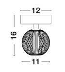Lampy sufitowe - Luces Exclusivas CANA Sufitowa Nowoczesna złoty i odcienie złota 1xLED max 4W 3200K LE42691 - produkt 4