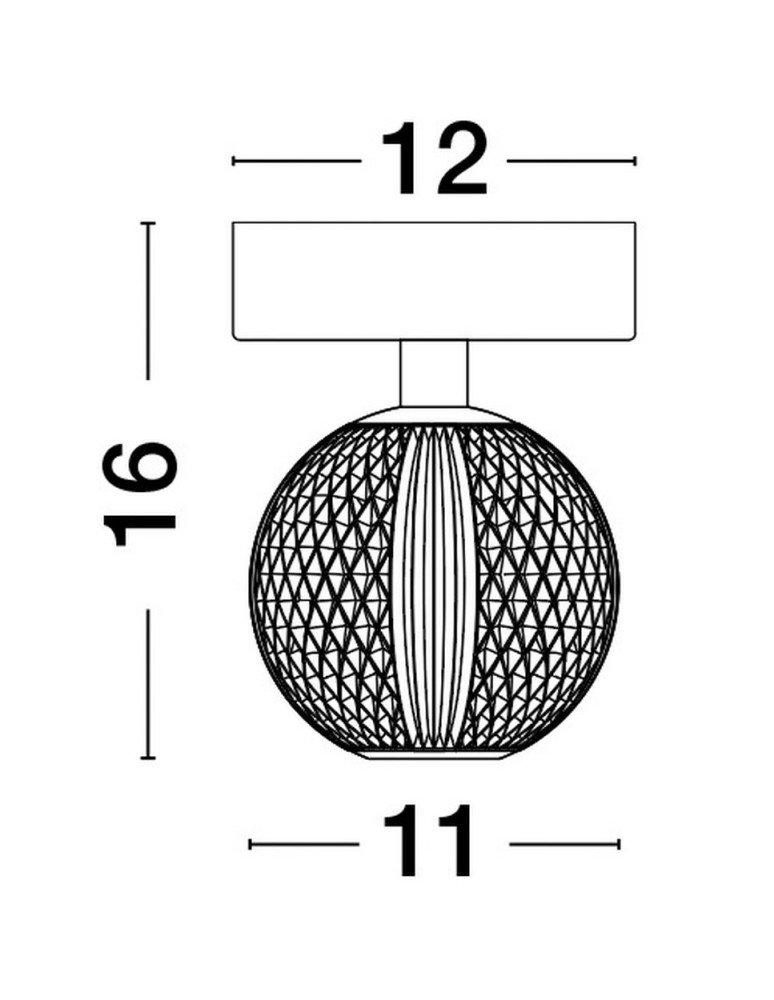 Luces Exclusivas CANA Sufitowa Nowoczesna złoty i odcienie złota 1xLED max 4W 3200K LE42691