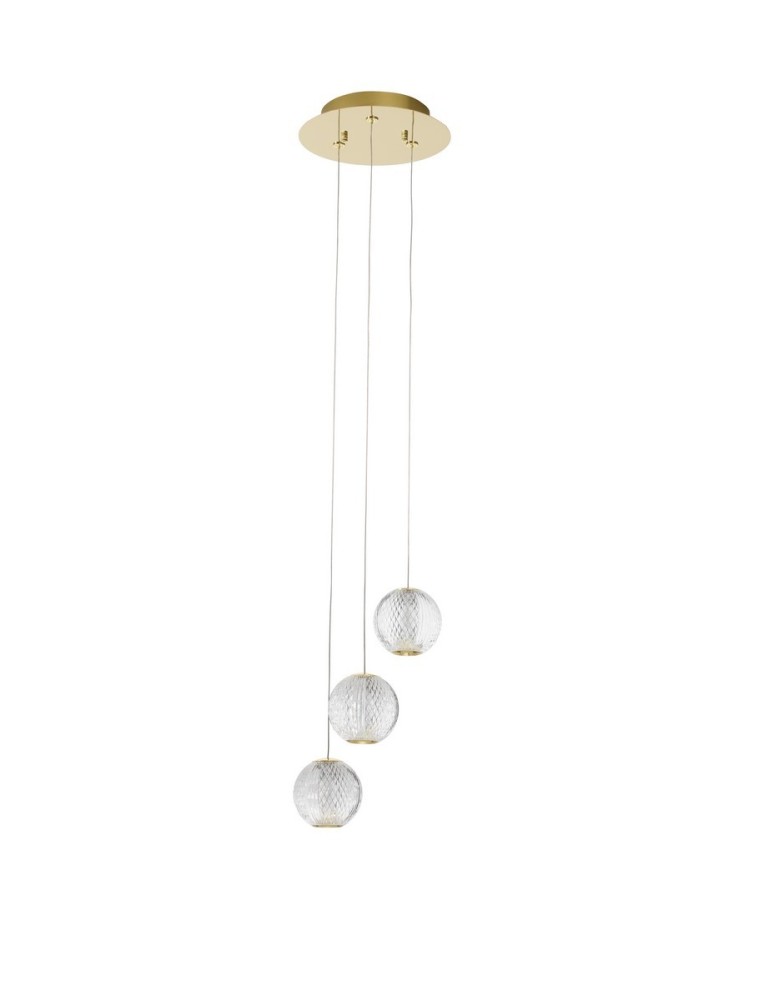 Lampy wiszące - Luces Exclusivas CANA Wisząca Nowoczesna złoty i odcienie złota 1xLED max 15W 3200K LE42692 - produkt kolory-swiatla.pl 1