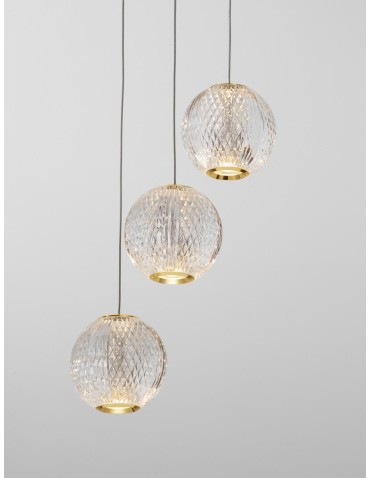 Luces Exclusivas CANA Wisząca Nowoczesna złoty i odcienie złota 1xLED max 15W 3200K LE42692 - produkt 2