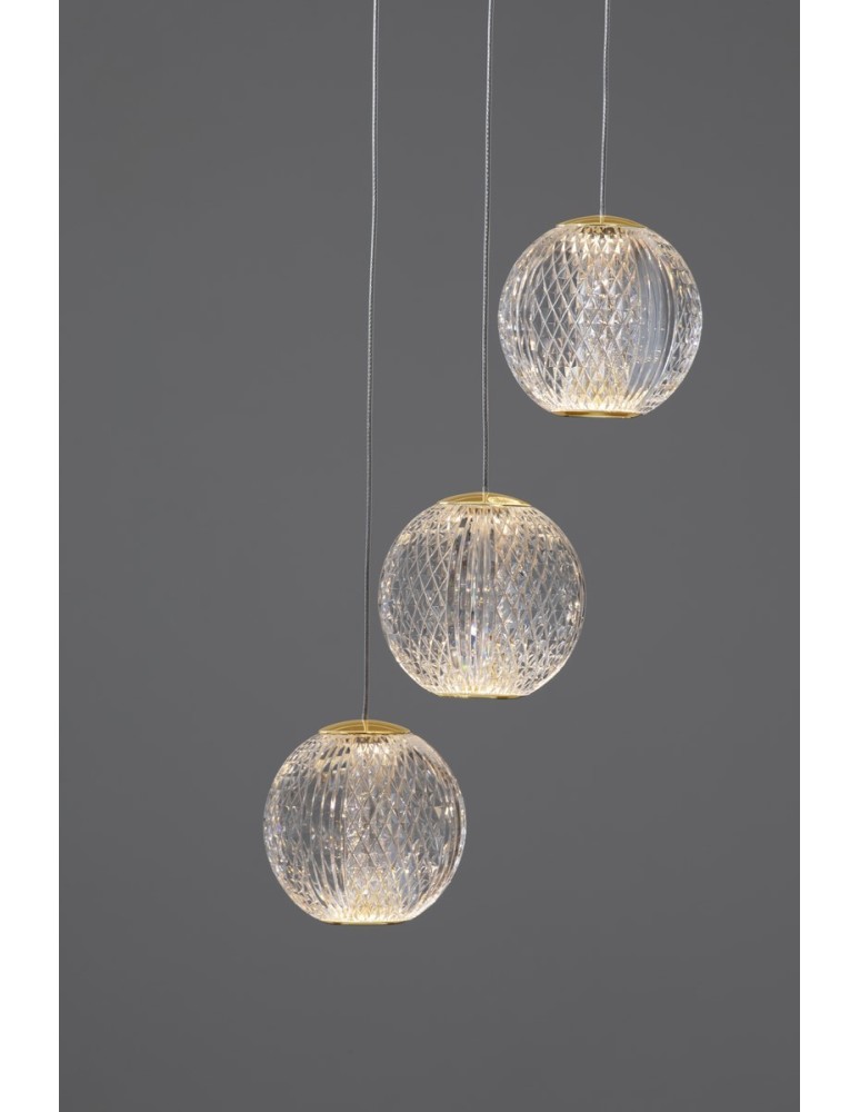 Lampy wiszące - Luces Exclusivas CANA Wisząca Nowoczesna złoty i odcienie złota 1xLED max 15W 3200K LE42692 - produkt kolory-swiatla.pl 4