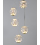 Lampy wiszące - Luces Exclusivas CANA Wisząca Nowoczesna złoty i odcienie złota 1xLED max 21W 3200K LE42693 - produkt 2
