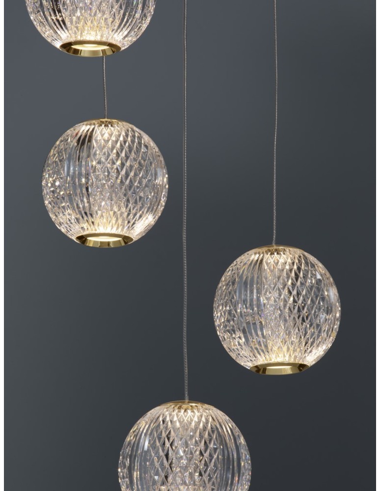 Luces Exclusivas CANA Wisząca Nowoczesna złoty i odcienie złota 1xLED max 21W 3200K LE42693
