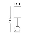 Lampy stołowe LED - Luces Exclusivas CANA Stołowa złoty i odcienie złota 1xLED max 8,8W 3200K LE42694 - produkt 6