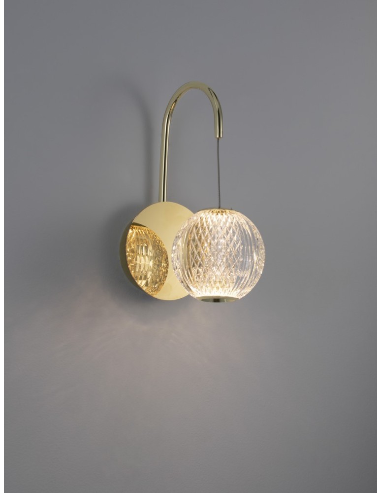 Kinkiety - Luces Exclusivas CANA Ścienna Nowoczesna złoty i odcienie złota 1xLED max 4,2W 3200K LE42695 - produkt kolory-swiatla.pl 2