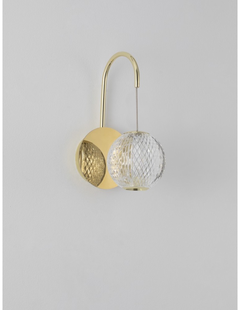 Kinkiety - Luces Exclusivas CANA Ścienna Nowoczesna złoty i odcienie złota 1xLED max 4,2W 3200K LE42695 - produkt kolory-swiatla.pl 4