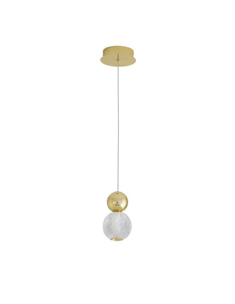 Lampy wiszące - Luces Exclusivas PONCE Wisząca Nowoczesna złoty i odcienie złota 1xLED max 4W 3200K LE42698 - produkt kolory-swiatla.pl 1
