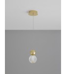 Lampy wiszące - Luces Exclusivas PONCE Wisząca Nowoczesna złoty i odcienie złota 1xLED max 4W 3200K LE42698 - product 2