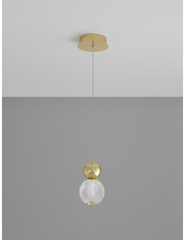 Luces Exclusivas PONCE Wisząca Nowoczesna złoty i odcienie złota 1xLED max 4W 3200K LE42698 - product 2