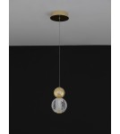 Lampy wiszące - Luces Exclusivas PONCE Wisząca Nowoczesna złoty i odcienie złota 1xLED max 4W 3200K LE42698 - product 3