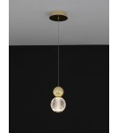 Lampy wiszące - Luces Exclusivas PONCE Wisząca Nowoczesna złoty i odcienie złota 1xLED max 4W 3200K LE42698 - product 4