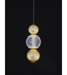 Lampy wiszące - Luces Exclusivas PONCE Wisząca Nowoczesna złoty i odcienie złota 1xLED max 6W 3200K LE42699 - produkt 2
