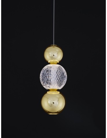 Luces Exclusivas PONCE Wisząca Nowoczesna złoty i odcienie złota 1xLED max 6W 3200K LE42699 - produkt 2