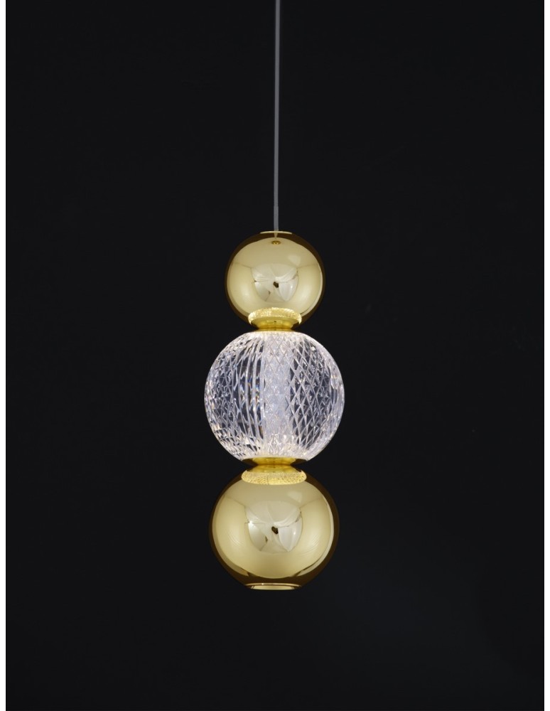 Luces Exclusivas PONCE Wisząca Nowoczesna złoty i odcienie złota 1xLED max 6W 3200K LE42699