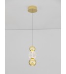 Lampy wiszące - Luces Exclusivas PONCE Wisząca Nowoczesna złoty i odcienie złota 1xLED max 6W 3200K LE42699 - produkt 3