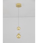 Lampy wiszące - Luces Exclusivas PONCE Wisząca Nowoczesna złoty i odcienie złota 1xLED max 6W 3200K LE42699 - produkt 4