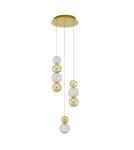 Lampy wiszące - Luces Exclusivas PONCE Wisząca Nowoczesna złoty i odcienie złota 1xLED max 18W 3200K LE42700 - product 1