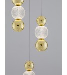 Lampy wiszące - Luces Exclusivas PONCE Wisząca Nowoczesna złoty i odcienie złota 1xLED max 18W 3200K LE42700 - product 3