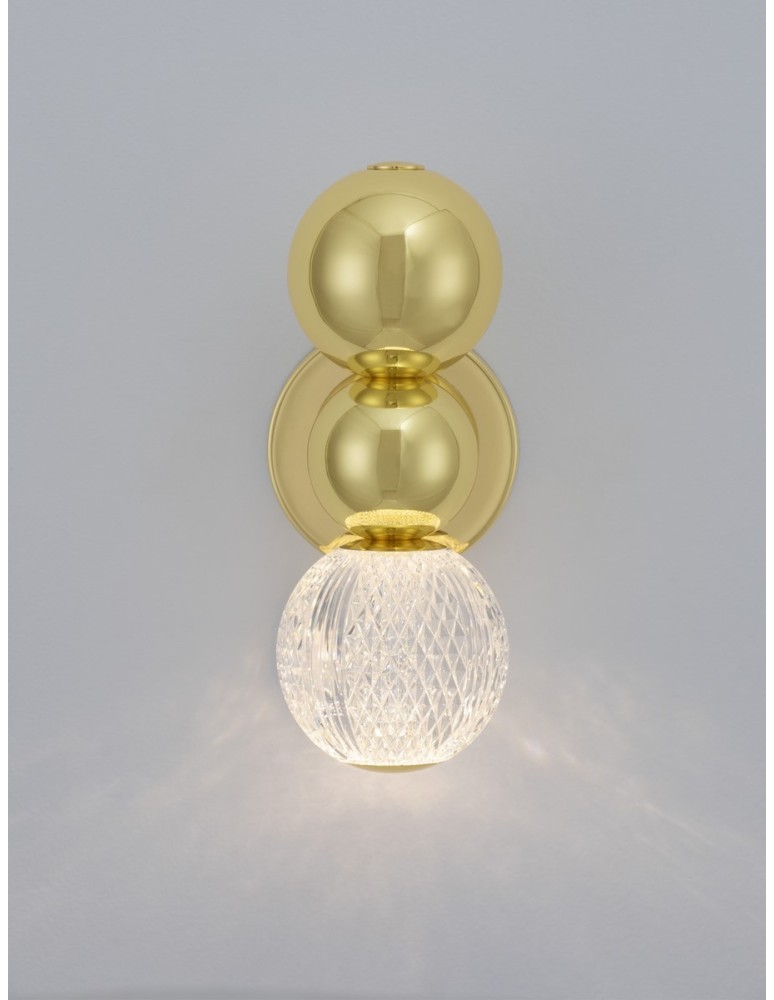 Kinkiety - Luces Exclusivas PONCE Ścienna Nowoczesna złoty i odcienie złota 1xLED max 4W 3200K LE42705 - produkt kolory-swiatla.pl 3