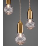Lampy wiszące - Luces Exclusivas BANI Wisząca Nowoczesna czarny 3xG9 max 6W LE42710 - produkt 5