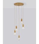 Lampy wiszące - Luces Exclusivas BANI Wisząca Nowoczesna czarny 5xG9 max 6W LE42711 - product 3