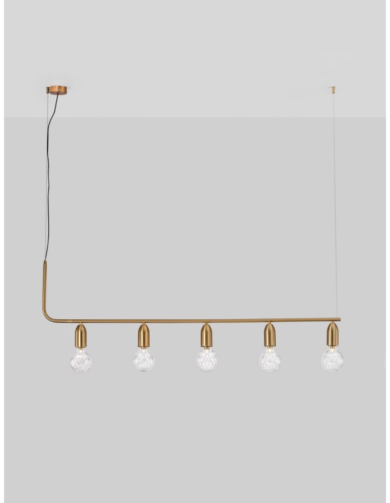 Luces Exclusivas BANI Wisząca Nowoczesna czarny 5xG9 max 6W LE42712