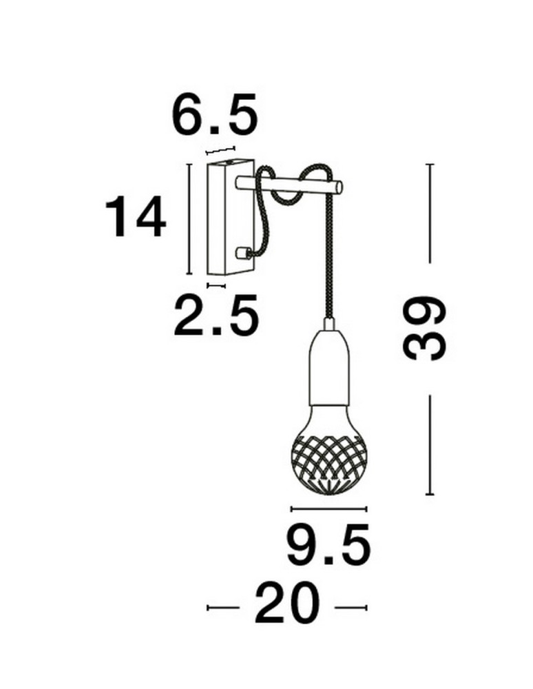 Kinkiety - Luces Exclusivas BANI Ścienna Nowoczesna czarny 1xG9 max 6W LE42713 - product kolory-swiatla.pl 5