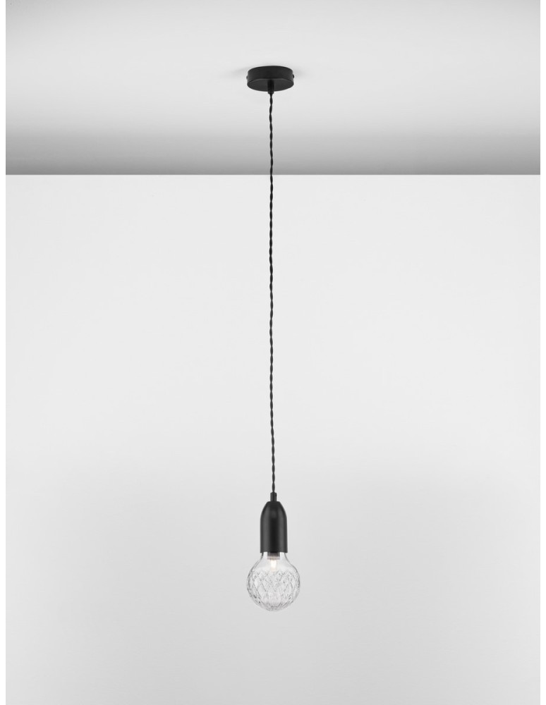 Luces Exclusivas BANI Wisząca Nowoczesna czarny 1xG9 max 6W LE42714