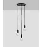 Lampy wiszące - Luces Exclusivas BANI Wisząca Nowoczesna czarny 3xG9 max 6W LE42715 - product 3