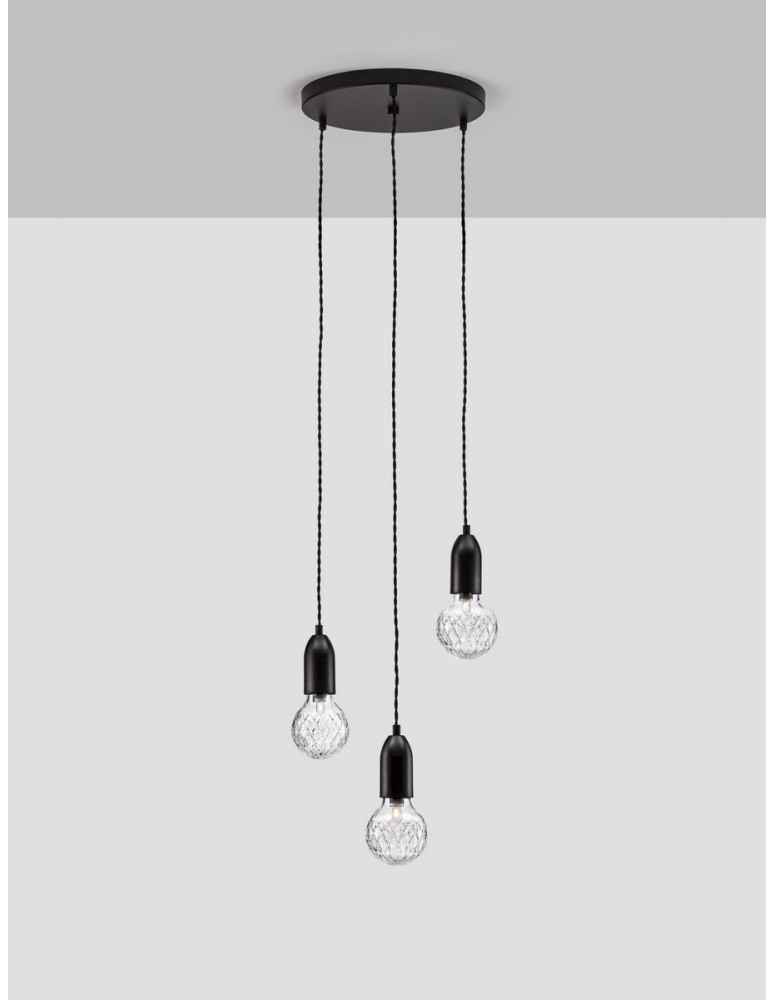 Luces Exclusivas BANI Wisząca Nowoczesna czarny 3xG9 max 6W LE42715