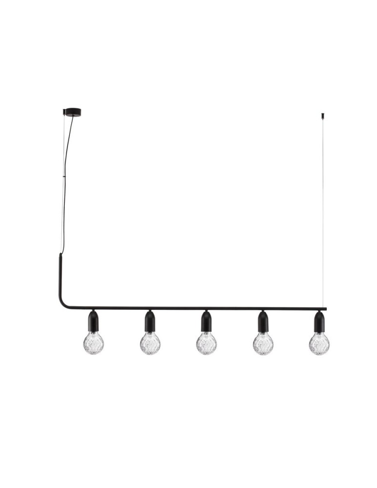 Luces Exclusivas BANI Wisząca Nowoczesna czarny 5xG9 max 6W LE42716