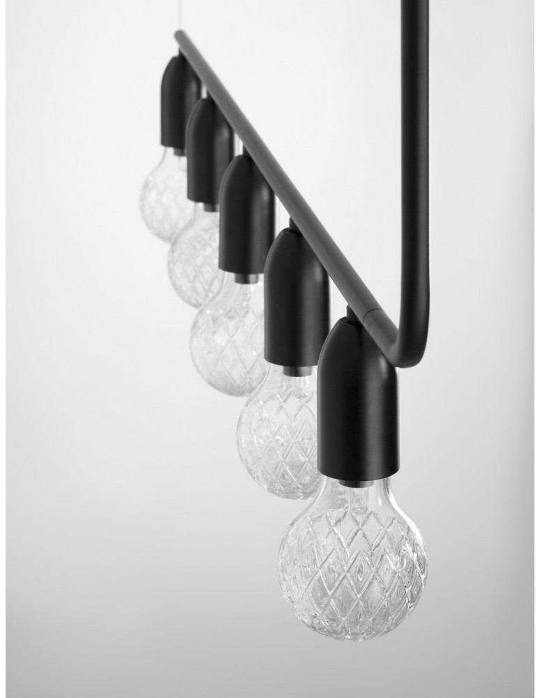 Luces Exclusivas BANI Wisząca Nowoczesna czarny 5xG9 max 6W LE42716