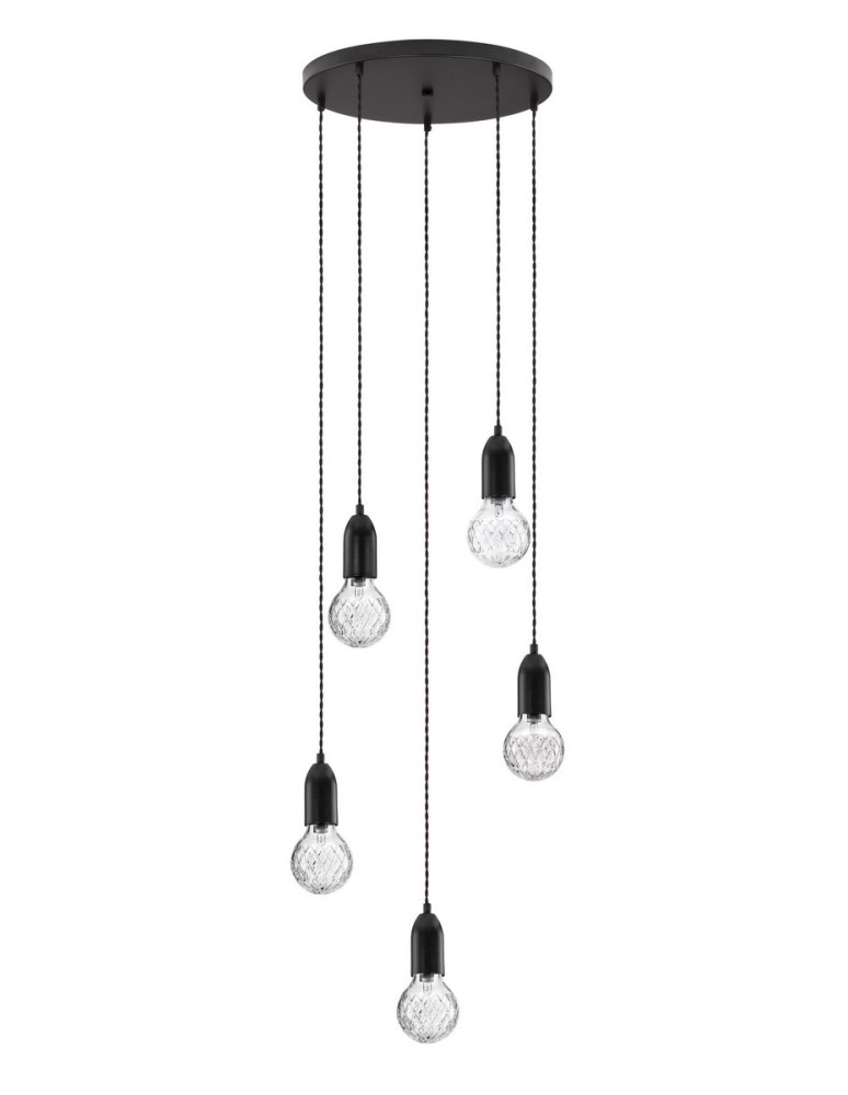 Luces Exclusivas BANI Wisząca Nowoczesna czarny 5xG9 max 6W LE42717